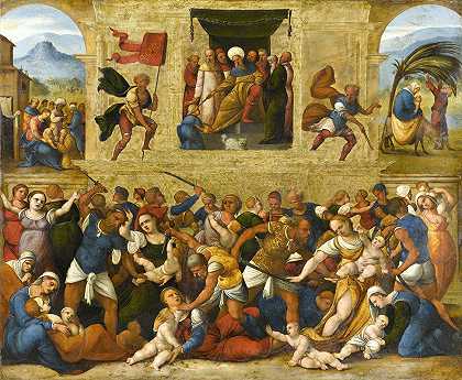 屠杀无辜者`Massacre of the Innocents (1510 ~ 1530) by Ludovico Mazzolino