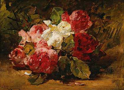 乔治·詹宁的《玫瑰III》`Roses III by Georges Jeannin