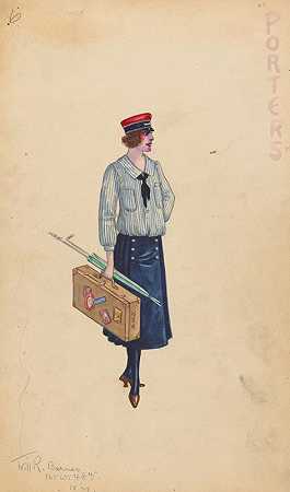 搬运工，6`Porters, 6 (1912 ~ 1924) by Will R. Barnes