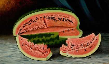 Julia Mcentee Dillon的西瓜`Watermelons (1893) by Julia Mcentee Dillon