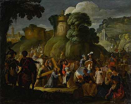 基督在通往加略山的路上`Christ on the road to Calvary by David Teniers The Elder