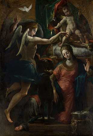 公告`The Annunciation by Girolamo Mazzola Bedoli