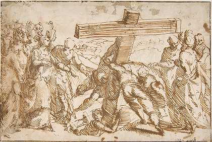 真十字架的发现`The Discovery of the True Cross (1581–1644) by Bernardo Strozzi
