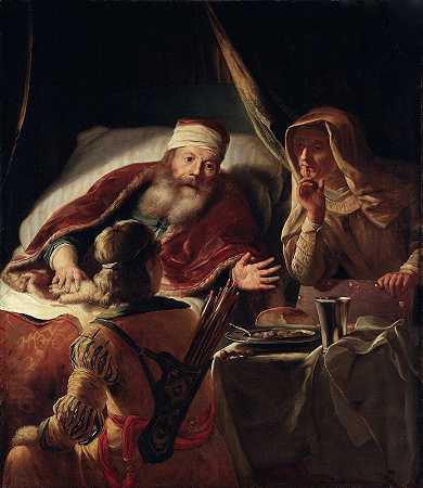 以撒祝福雅各`Isaac Blessing Jacob by Abraham Van Dijck