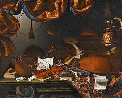 巴托洛梅奥·贝特拉的乐器`Musical instruments by Bartolomeo Bettera