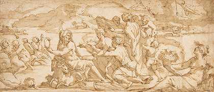 地球的第一批果实献给了土星`The First Fruits of the Earth Offered to Saturn (1555–56) by Giorgio Vasari