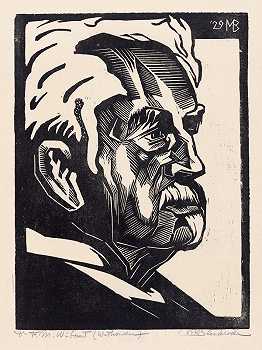 ortret van Florentinus Marinus Wibaut`Portret van Florentinus Marinus Wibaut (1929) by Meijer Bleekrode 