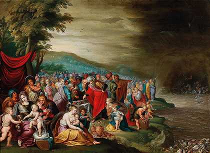 以色列人穿越红海之后`The Israelites after crossing the Red Sea by Hieronymus Francken III