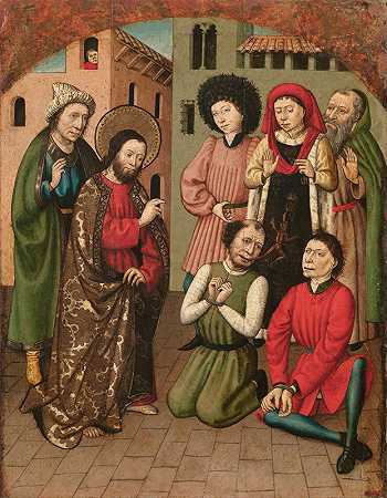 圣巴塞洛缪驱魔`Saint Bartholomew Exorcising (1440~1460) by Master of Saint Bartholomew
