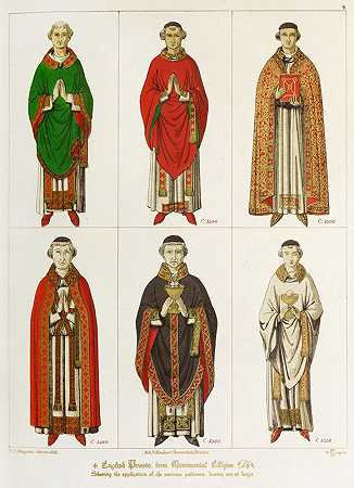 英国牧师`English Priests (1846) by Augustus Pugin