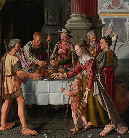 第一次逾越节`The First Passover Feast (1563) by Huybrecht Beuckelaer