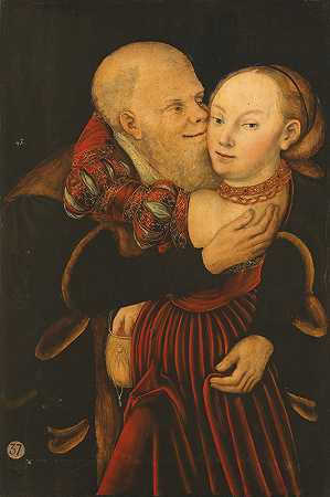 不般配的恋人`Ill~Matched Lovers by Lucas Cranach the Younger