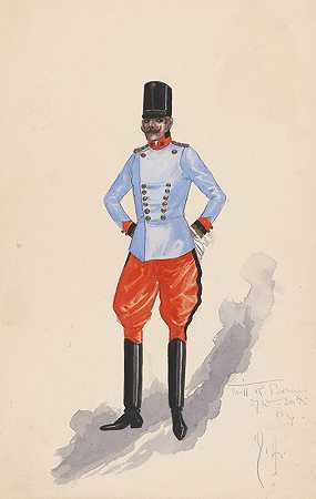 警官服装，130`Officer costume, 130 (1914) by Will R. Barnes