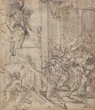 基督的幻影`Apparition of Christ (1503–40) by Parmigianino