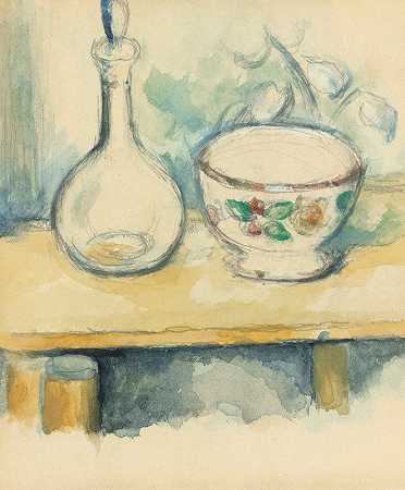 Carafe Et Bol保罗·塞尚（Paul Cézanne）`Carafe Et Bol by Paul Cézanne