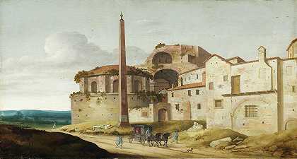 罗马圣玛丽亚·德拉·费布雷教堂`Church of Santa Maria della Febbre,Rome (1629) by Pieter Jansz Saenredam