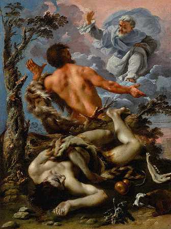 该隐和亚伯`Cain And Abel by Alessandro Rosi