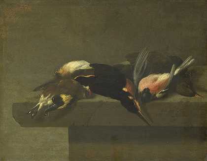 Jan Vonck的《死鸟》`Dead Birds (1640 ~ 1662) by Jan Vonck