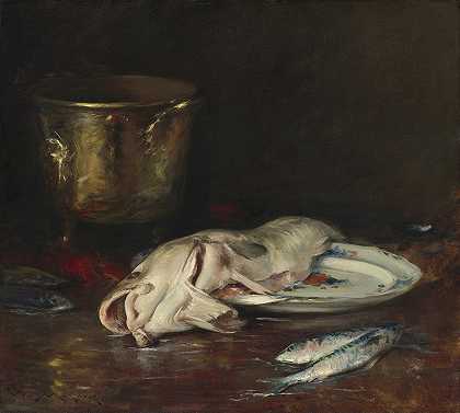 威廉·梅里特·蔡斯的《英国鳕鱼》`An English Cod (1904) by William Merritt Chase