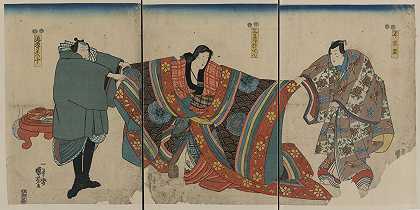 Taira no Munemori Mikazuki Osen Ebizako no JÜ`Taira no munemori mikazuki osen ebizako no jū (1845) by Utagawa Kuniyoshi