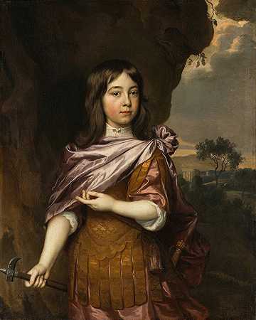 沃尔弗特·范布雷德罗德肖像`Portrait of Wolfert van Brederode (c. 1663) by Jan Mijtens
