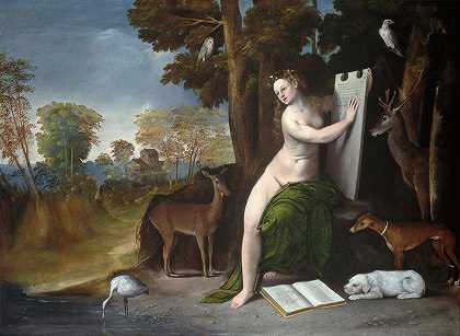 《风景》中的Circe和她的情人`Circe and Her Lovers in a Landscape (C. 1525) by Dosso Dossi