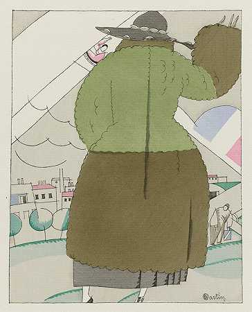 关系Paul Poiret运动外套`Relation ; Manteau de sports, de Paul Poiret (1921) by Charles Martin