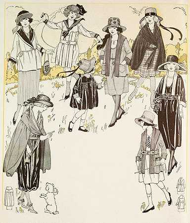 青少年户外服装`Youth outdoor costumes (1920)