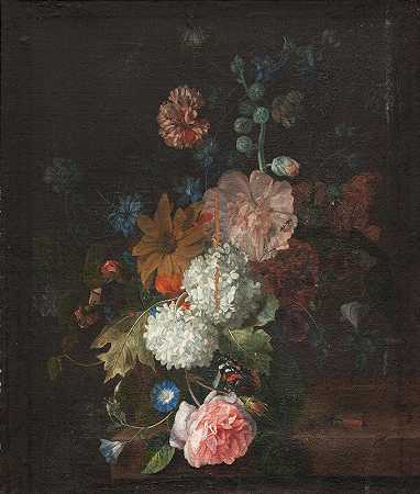 玛格丽塔·哈弗曼的《花》`Flowers (1737 – 1795) by Margareta Haverman
