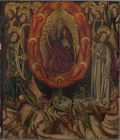 叛逆天使的堕落`The Fall of the Rebel Angels (ca. 1490) by Miguel Ximénez