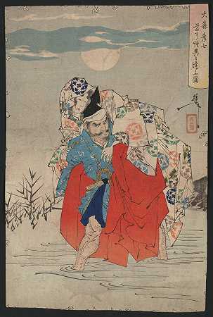 杀掉Hikoshichi`Omori Hikoshichi (1880) by Tsukioka Yoshitoshi