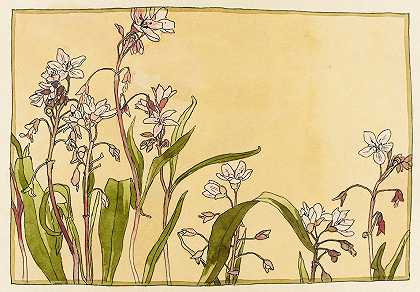 春之美`Spring Beauty (circa 1915) by Hannah Borger Overbeck