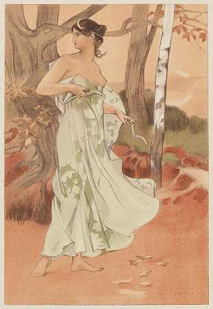 阿耳特弥斯`Artémis (1897) by Auguste Donnay
