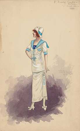 8海军女孩法案二`8 Navy Girls~Act II (1913) by Will R. Barnes