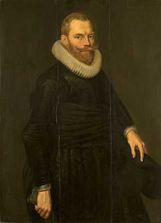 德克·哈塞勒肖像`Portrait of Dirck Hasselaer (1614) by Cornelis van der Voort