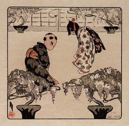 问候语`The Greeting (1910) by Helen Hyde