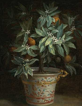 L让-巴蒂斯特·乌德里的橘子`Loranger (1740) by Jean-Baptiste Oudry