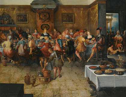 婚宴的寓言`The Parable Of The Wedding Feast by Frans Francken the Younger