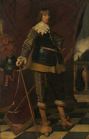 拿骚·迪茨伯爵亨利·卡西米尔一世（1612-1610）肖像`Portrait of Henry Casimir I (1612~40), Count of Nassau~Dietz (c. 1632) by Wybrand de Geest