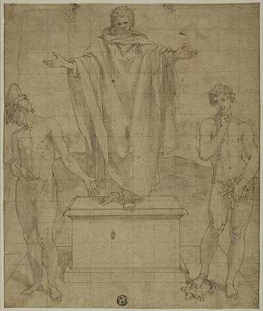 信仰与沉默的寓言研究`Study for Allegory of Faith and Silence (1500~95) by Bartolomeo Cesi