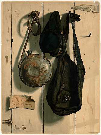 内战欺骗了L大流士·科布的眼睛`Civil War trompe loeil (1888) by Darius Cobb