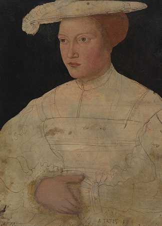 玛丽娅·玛格丽温·祖勃兰登堡`Maria Markgräfin Zu Brandenburg (1539) by Peter Gertner