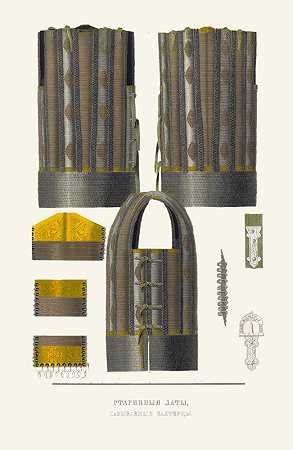 吐出孤独的树。（教育5）`Drevniia zolotiia barmy. (izobrazhenie 5.) (1849 ~ 1853) by Fedor Grigoryevich Solntsev