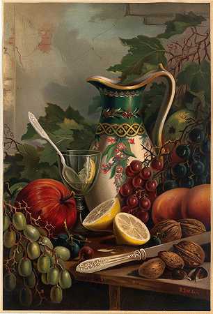 甜点1号罗伯特·威尔基`Dessert No. 1 (ca. 1861–1897) by Robert Wilkie