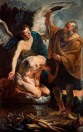 以撒的祭品`The Sacrifice of Isaac (1625) by Jacob Jordaens