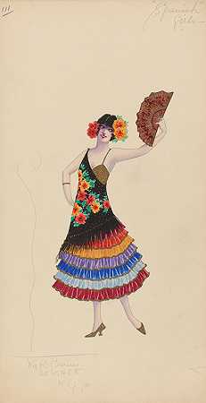 111名西班牙女孩`111~Spanish Girls (1912 ~ 1924) by Will R. Barnes
