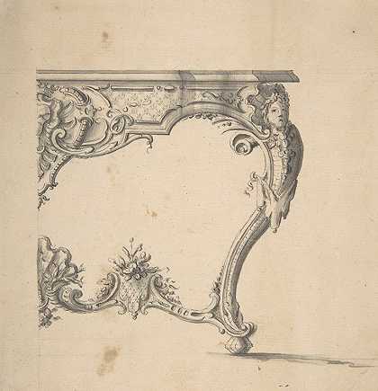 桌子的设计`Design for a Table (1698–1765) by Giovanni Battista Natali III