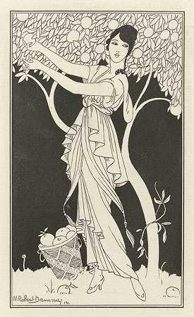 巴黎时装杂志，1914年，第149期`Journal des Dames et des Modes, Costumes Parisiens, 1914, No. 149 (1914) by H. Robert Dammy