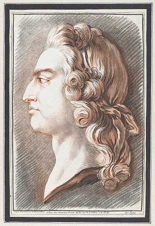 路易十五`Louis XV by Gilles Demarteau the Elder