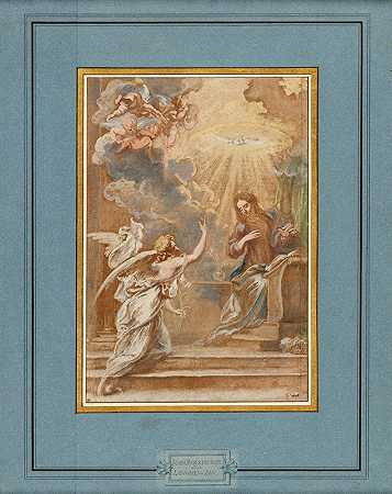 公告`The Annunciation (circa 1659) by Jan Boeckhorst
